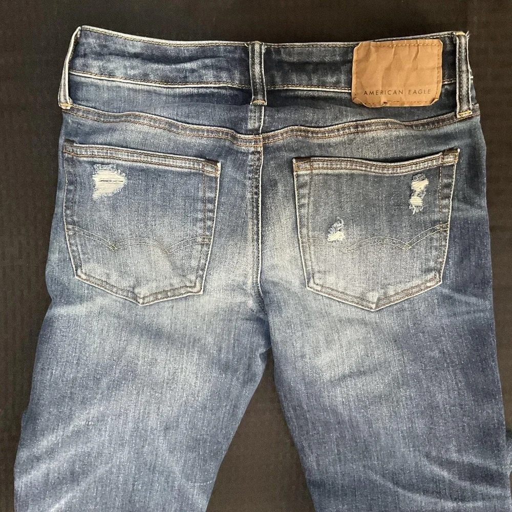 American Eagle Outfitters Jeans Mens 28x30 Skinny Next Level AirFlex Distressed